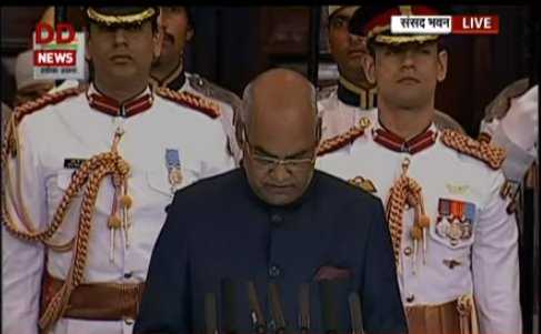 Ram Nath Kovind sworn in as 14th President of India today