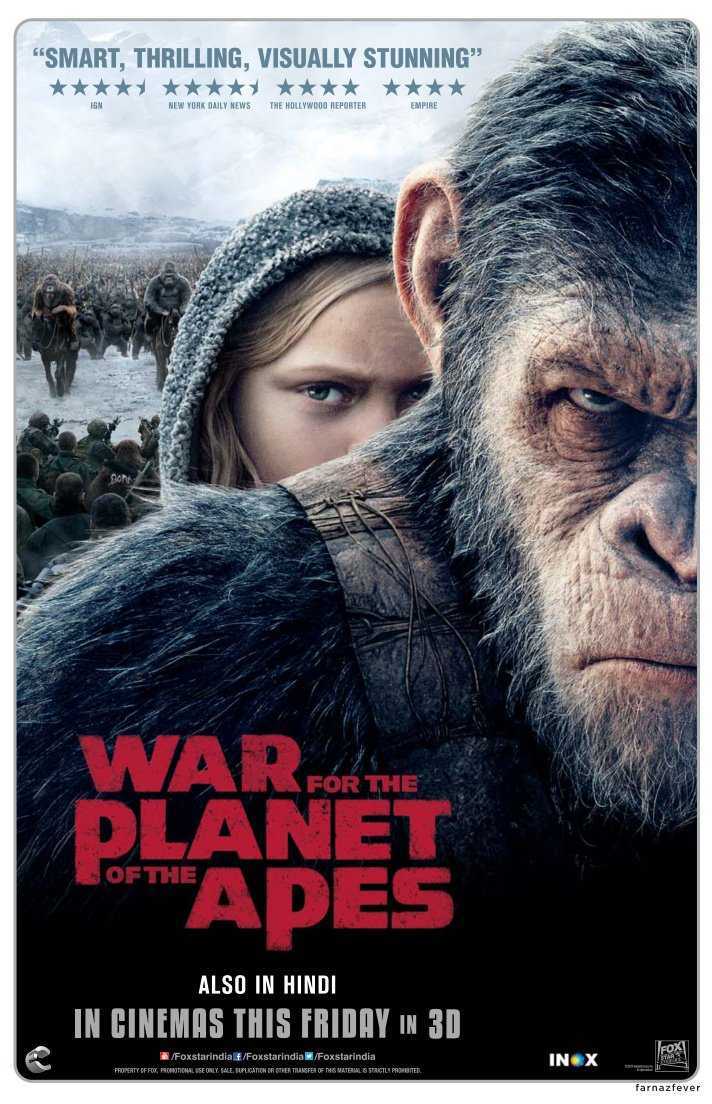 War for the Planet of the Apes movie releasing on July 14th