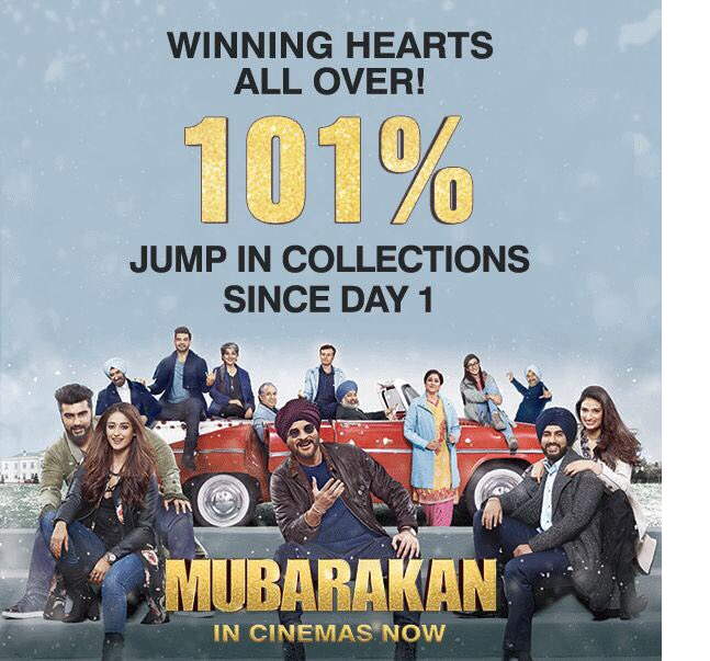 Mubarkan Box Office Weekend Collection : A 101% growth in collection