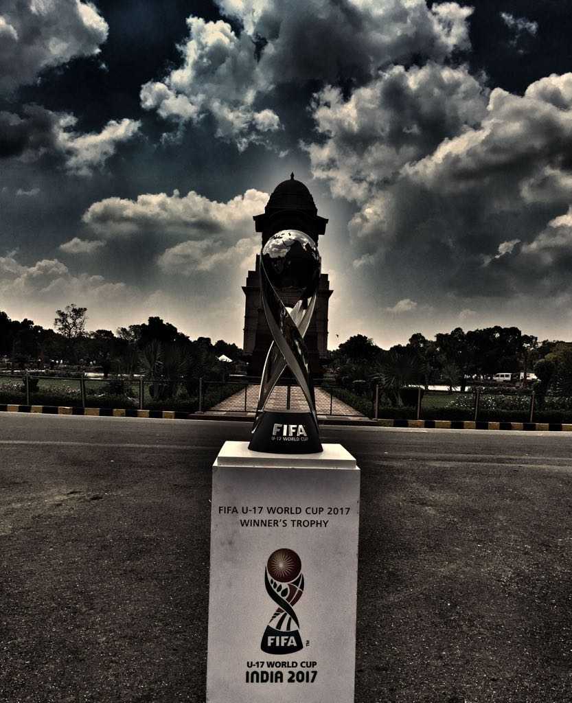 FIFA U-17 World Cup trophy displayed before 2.5 lakh people at India Gate, Delhi