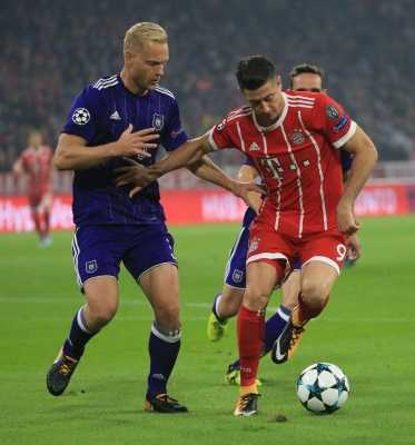 Bayern beat Anderlecht 3-0 in UEFA Champions League