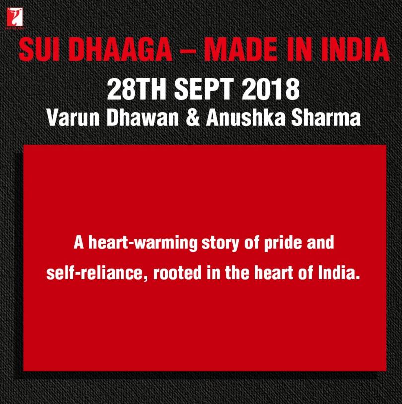 Anushka Sharma and Varun Dhawan, Sui Dhaaga Gets the release date