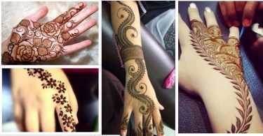 Floral and Leaves Mehndi Design
