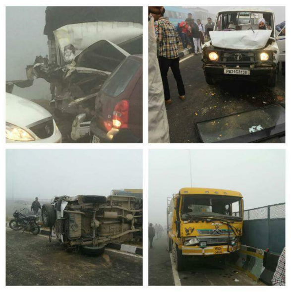 Smog killed eight students in the accident on Bathinda-Chandigarh Highway