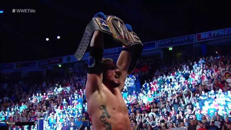 AJ Styles wins the WWE Championship, Defeats Jinder Mahal