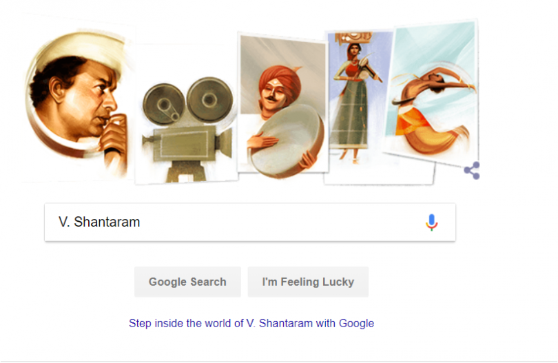 V. Shantaram; Google Doodle honours veteran Indian filmmaker on his 116th birthday