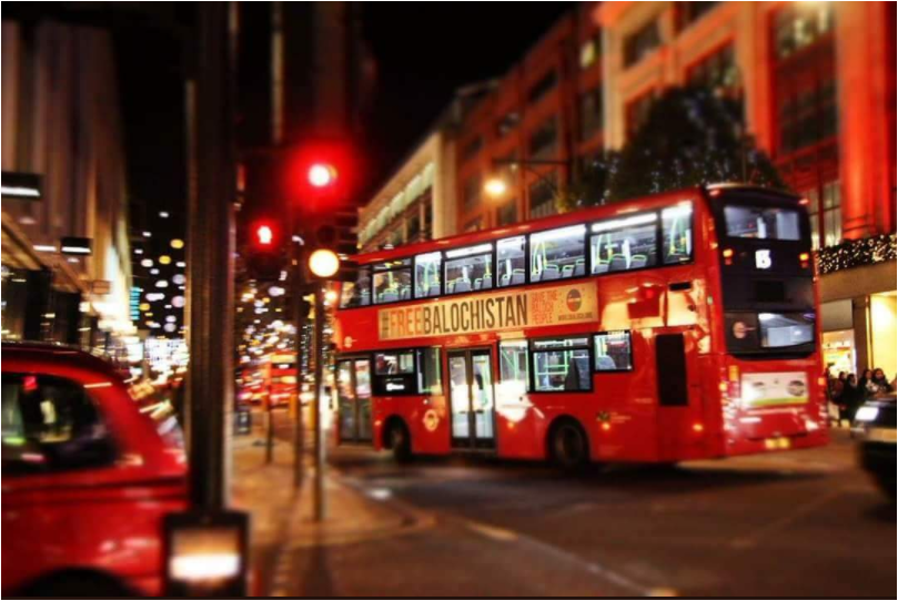 Free Balochistan Campaign: London buses demanding Baloch Independence from Pakistan