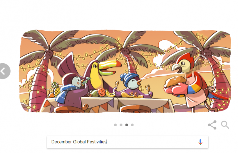 Google Doodle marks December Global Festivities today