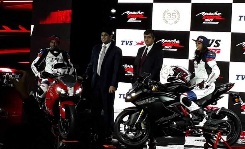 TVS Apache RR 310 Launched in India at Rs 2.05 Lakhs