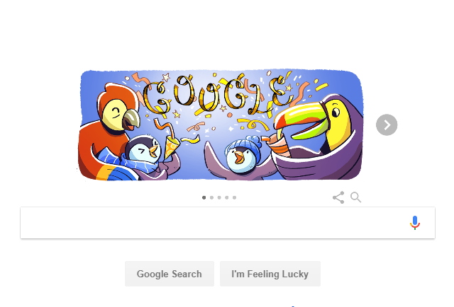 Google Doodle Celebrates New Year’s Eve With Penguins to Welcome 2018