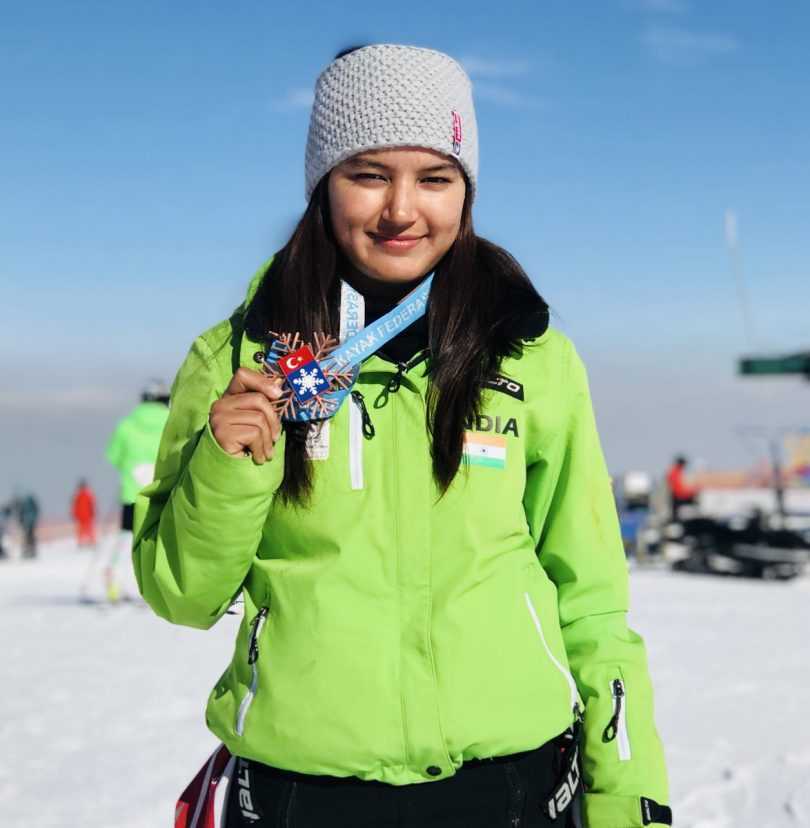 Aanchal Thakur is the first Indian woman to win International medal in skiing