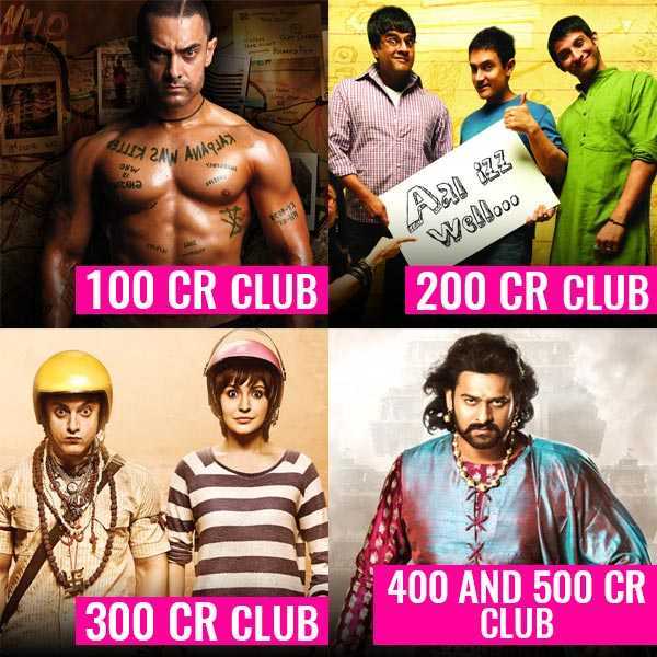 Bollywood movie clubs of 100 crore and more