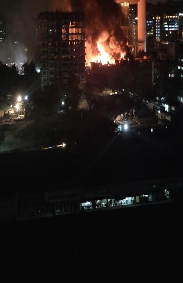 A Heavy fire breaks at the cinevista studio in mumbai today.