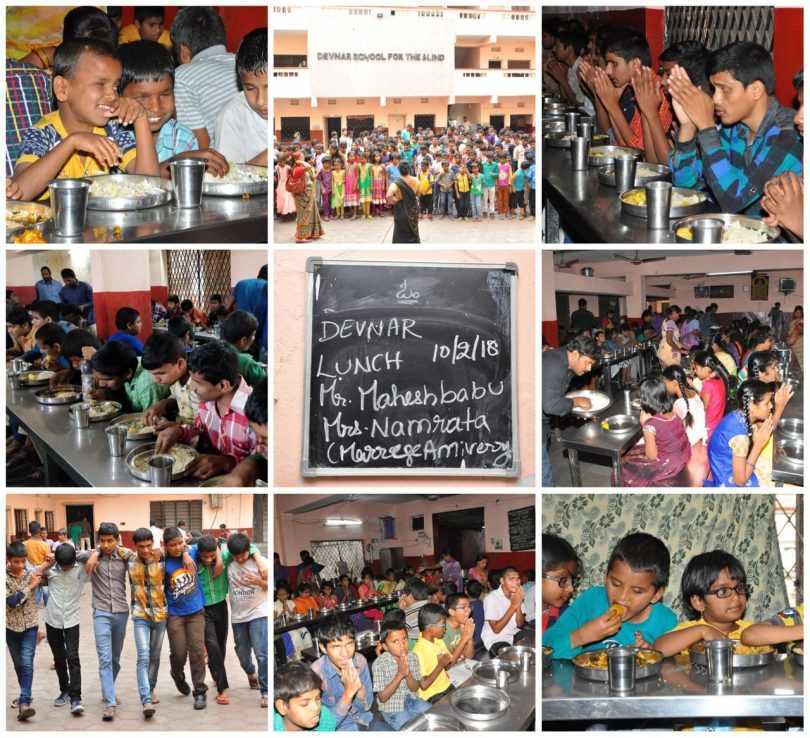 Mahesh Babu provided food to 600 visually challenged students on his anniversary