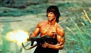 Sylvester Stallone in First Blood 