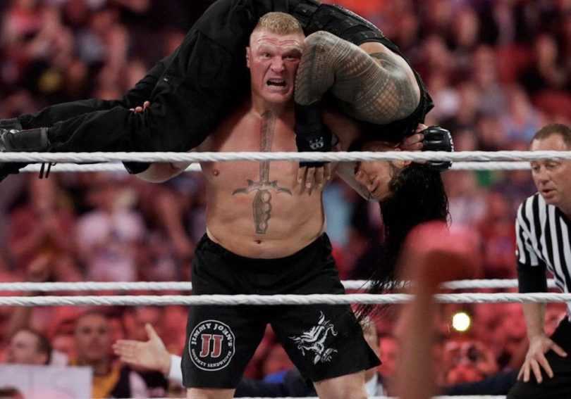 Wrestlemania 34: Brock Lesner is still WWE Champion, Roman Reigns lost worst event ever