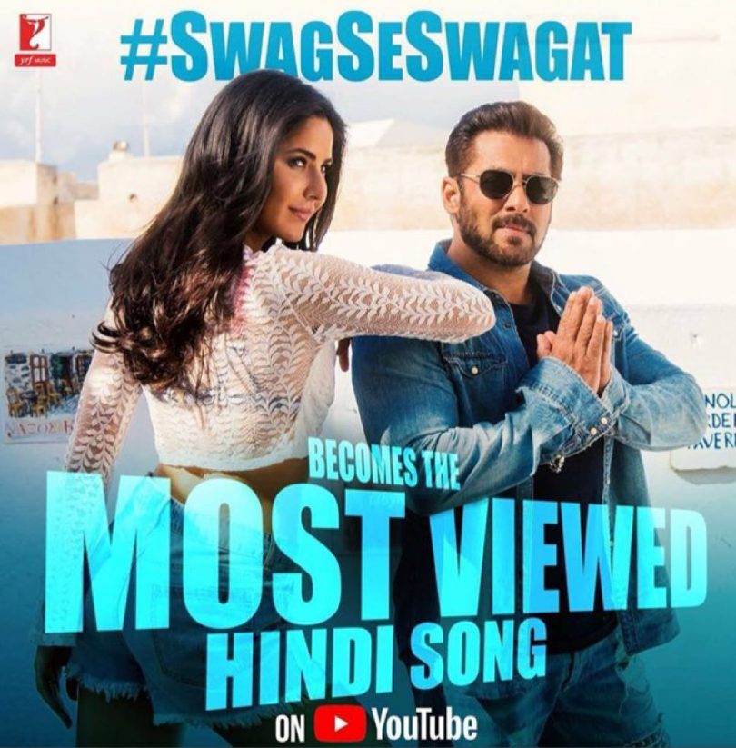 ‘Swag Se Swagat’ of ‘Tiger Zinda Hai’ becomes the most viewed Hindi song on YouTube