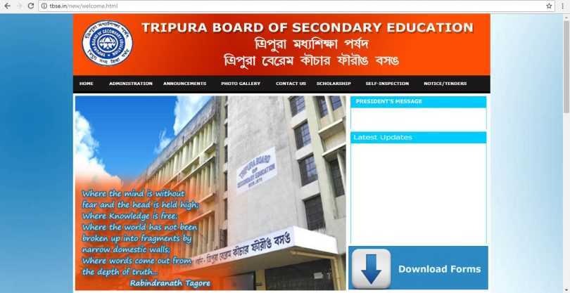 Tripura Madhyamik 10th Board Result 2018 declared at tripuraresults.nic.in, tbse.in