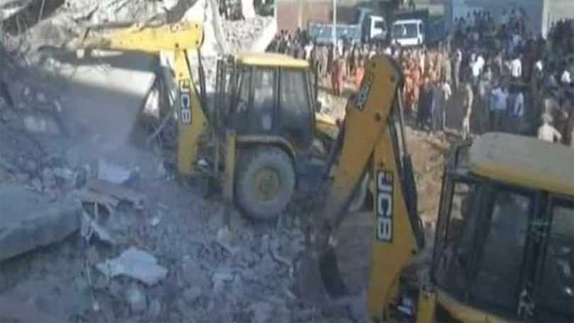 Three storey building collapsed in Mubarakpur in Greater Noida