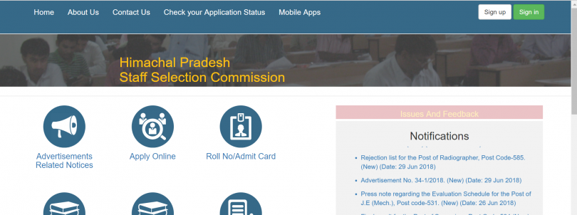 Himachal Pradesh staff selection commission application released, check at hpsssb.hp.gov.in