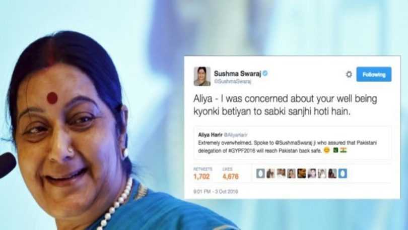 Sushma Swaraj becomes most searching women on Twitter