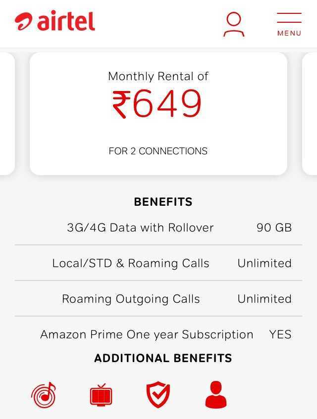 Get Airtel Postpaid recharge plans at just Rs. 75, more benefits are also here