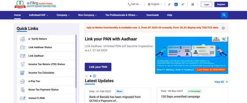 Check Aadhaar PAN Card Link Status Online – Step by Step Guide
